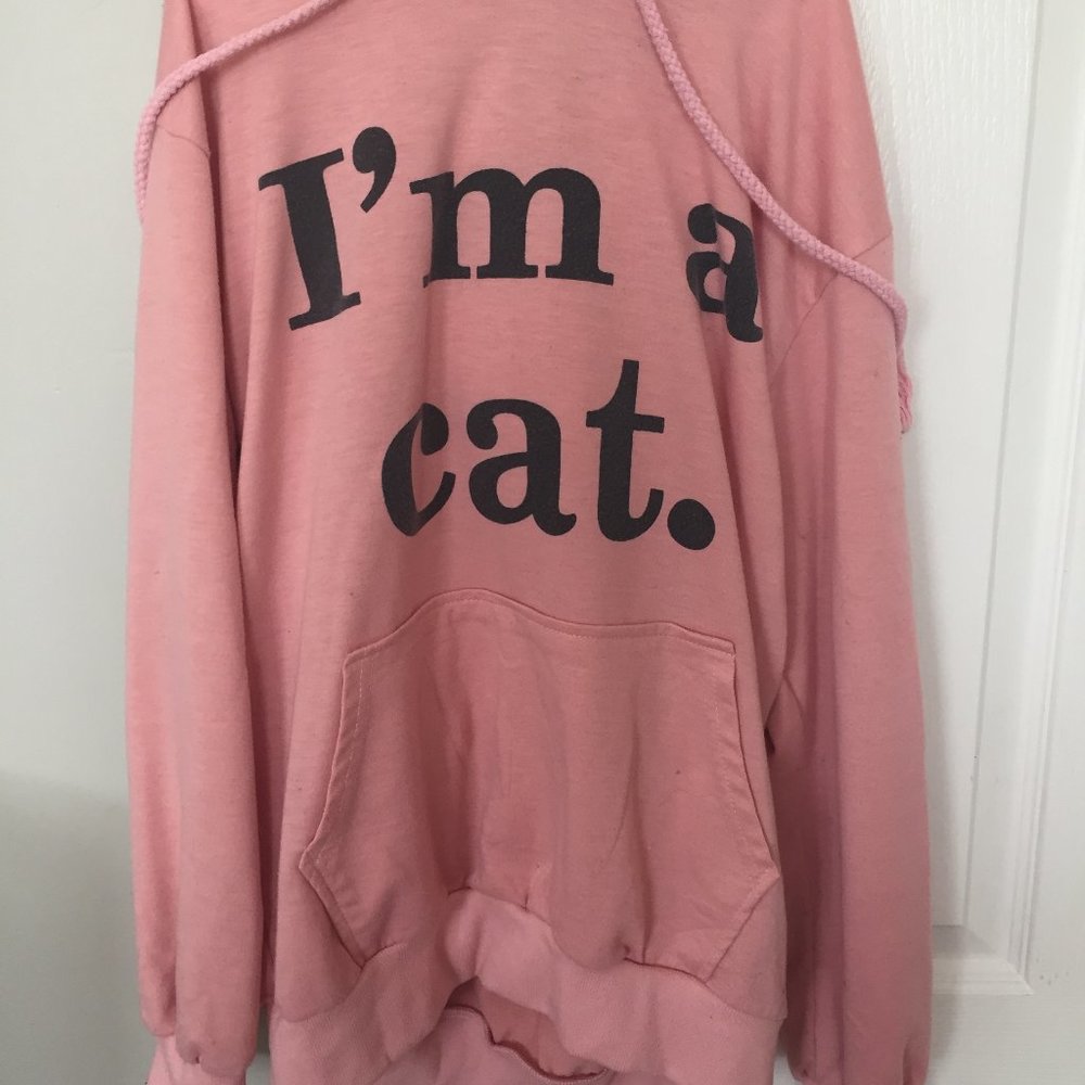 Pink Cat Hoodie